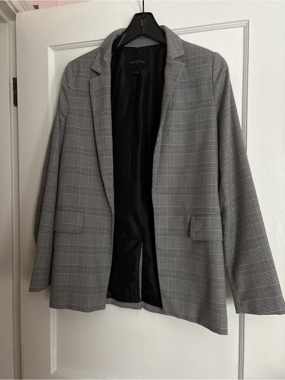 Classic Gray Plaid Women’s Blazer